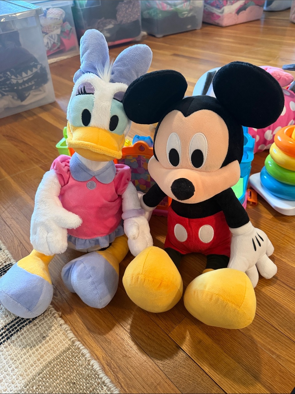 Mickey Mouse and Daisy Stuffed dolls
